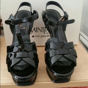 YSL Black Patent Heel
